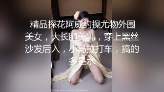  精品探花阿威约操尤物外围美女，大长腿美乳，穿上黑丝沙发后入，小马拉打车，搞的多是水